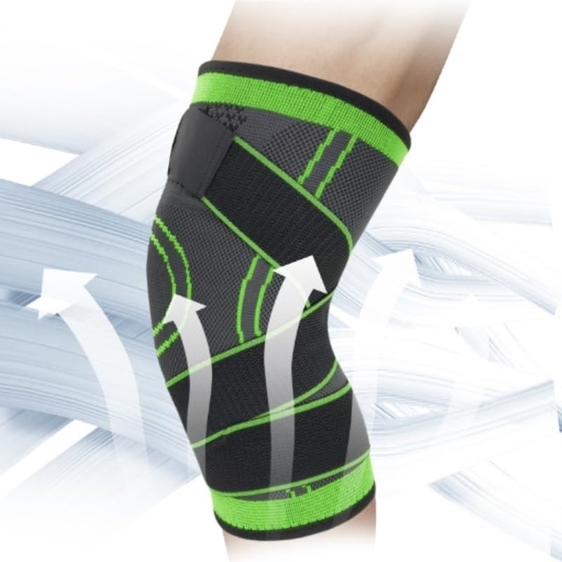 Sports knee pads knitted nylon warm support fitness running basketball