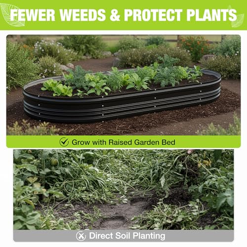 Image of WORKPRO 2PK 8x4x1ft Outdoor Galvanized Raised Garden Bed Set