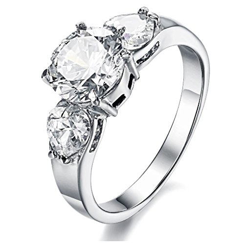 Amazing Titanium Lady's Wedding Band Ring Anniversary/Engagement/Promise Ring Best Gift! (9)