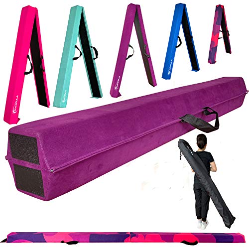 Image of Marfula 6 FT / 8 FT / 9 FT Folding Gymnastics Beam Foam Balance Floor Beam
