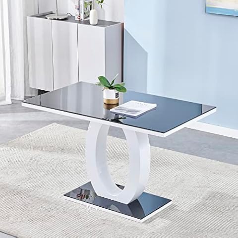 Panana Modern High Gloss Dining Table 120cm Cover