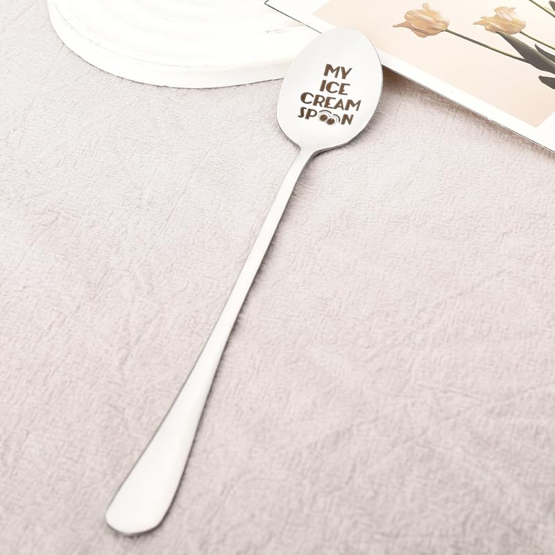 Cuillère Gravée 25e Anniversaire - Cadeau Pour Sœur, Frère, Ami, Fille, Fils, En Acier Inoxydable, 19,5 Cm - 10