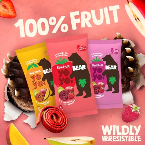 BEAR Variety Pack Yoyos - Dried Fruit Rolls - Healthy - Vegan - 20g -18 packs - Image 6