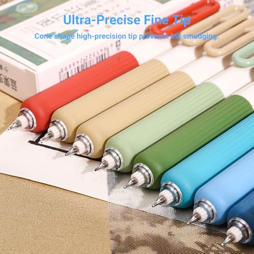 Mini bolígrafo de bolsillo 0.5mm punta fina gel 4-pack miniatura 3