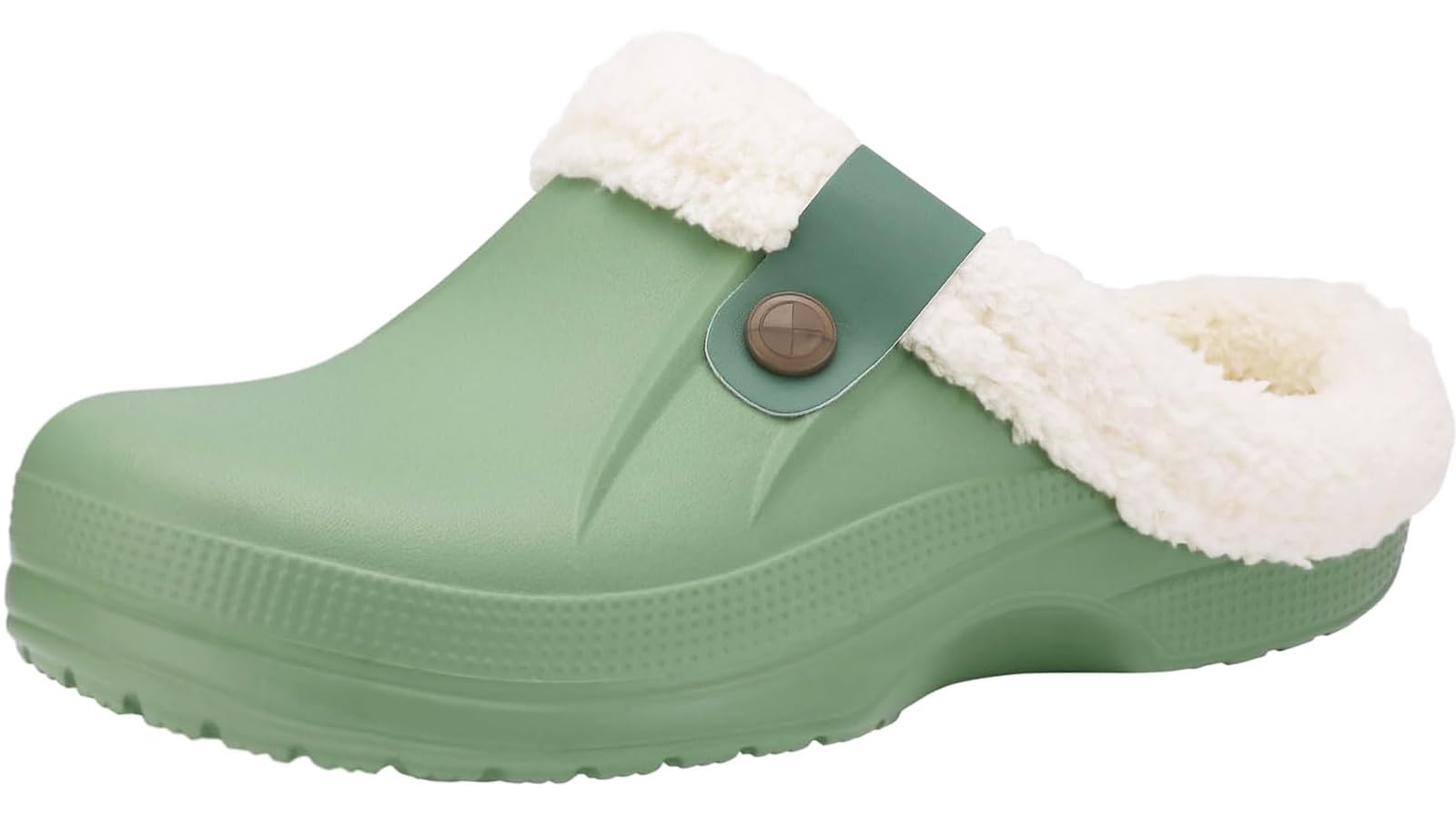 Kinengxi Zuecos Mujer Hombre Zapatillas Casa Invierno Zapatos de jardín Comodidad Suave Interior y Exterior Pantuflas Antideslizantes Impermeable