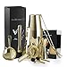 11 Pieza coctelera para cócteles kit cocteleria profesional boston inoxidable coctelera de acero inoxidable,Set de Mezcla de Cocteles (4 colors) (Color : Gold)