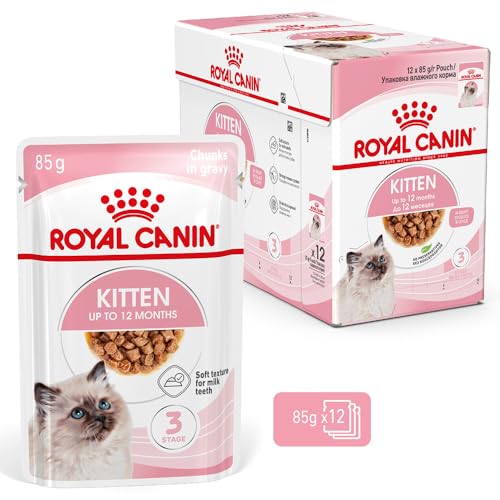 Image of Royal Canin Kitten Gravy-Salsa-Sas Instinctive Pack, Variety Flavor, 12 x 85g