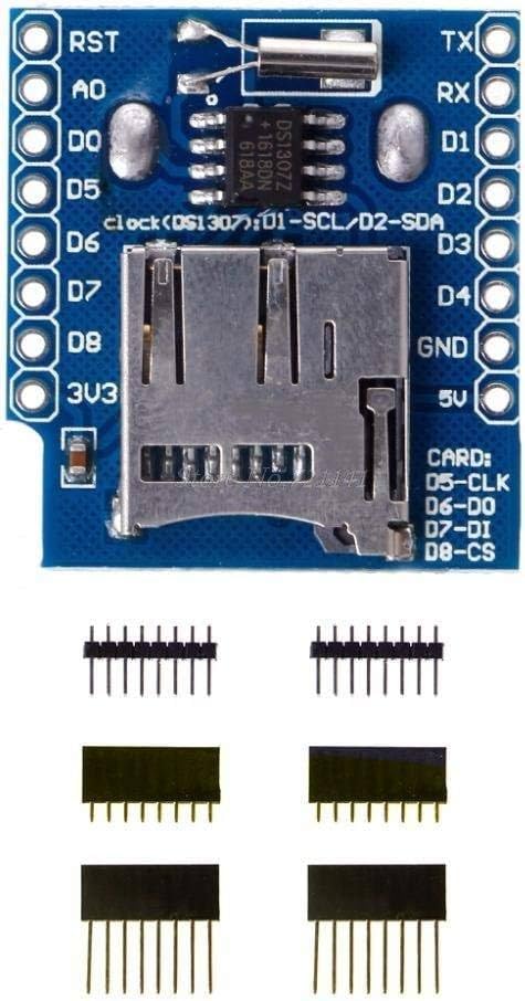 Generic Micro SD for Wemos D1 Mini Data Logger Shield+RTC DS1307 Clock Raspberry Data Logger Shield Integrated Circuits, WYC_DJFF_10338