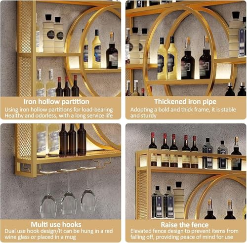 Rangement pour verres et bouteilles avec ce grand casier mural