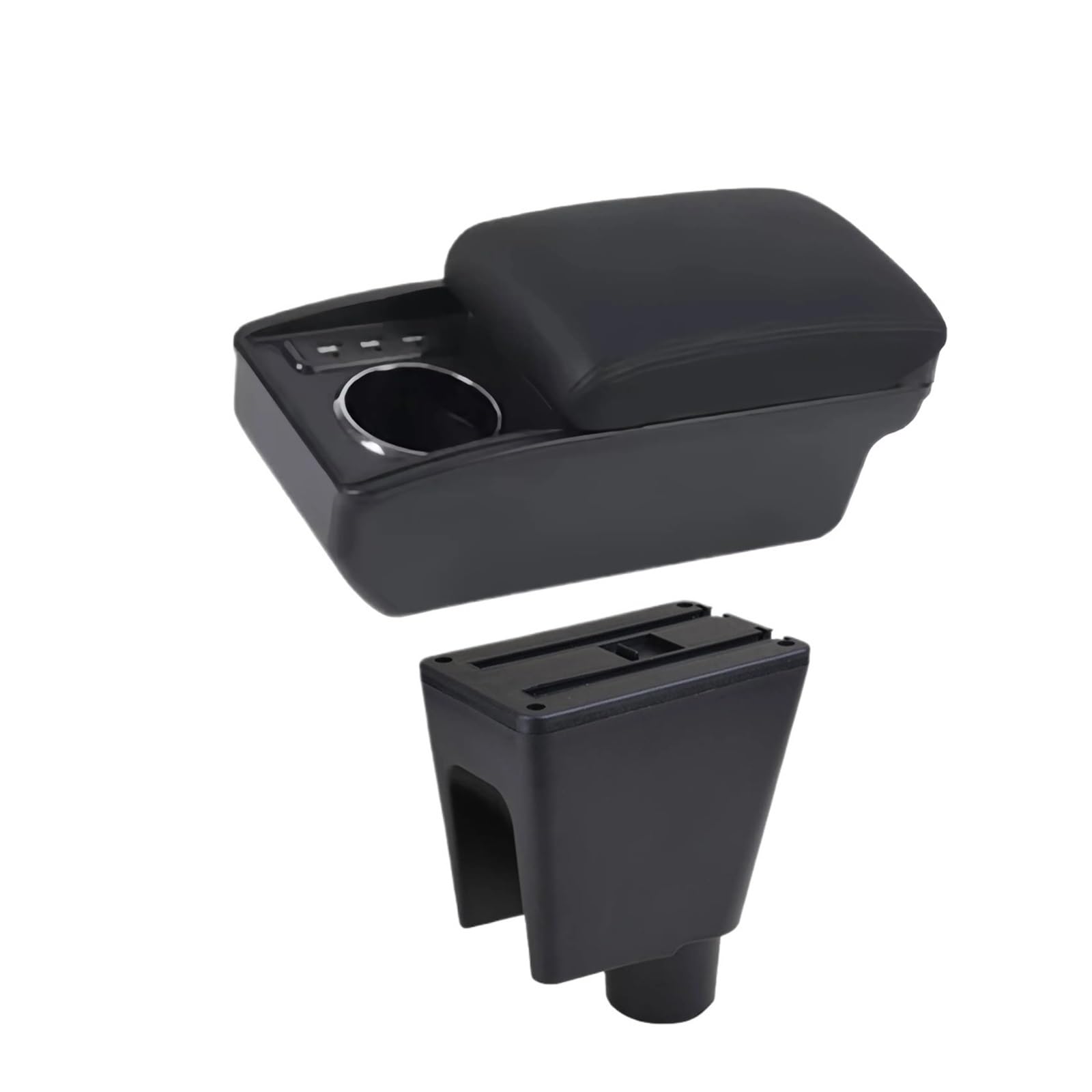 UMDJJU For Chevrolet For Spark 3 III For Aveo T200 Car Armrest Box For Arm Rest Center Console Storage Car Centre Console Armrest Box(D1 Black Line)