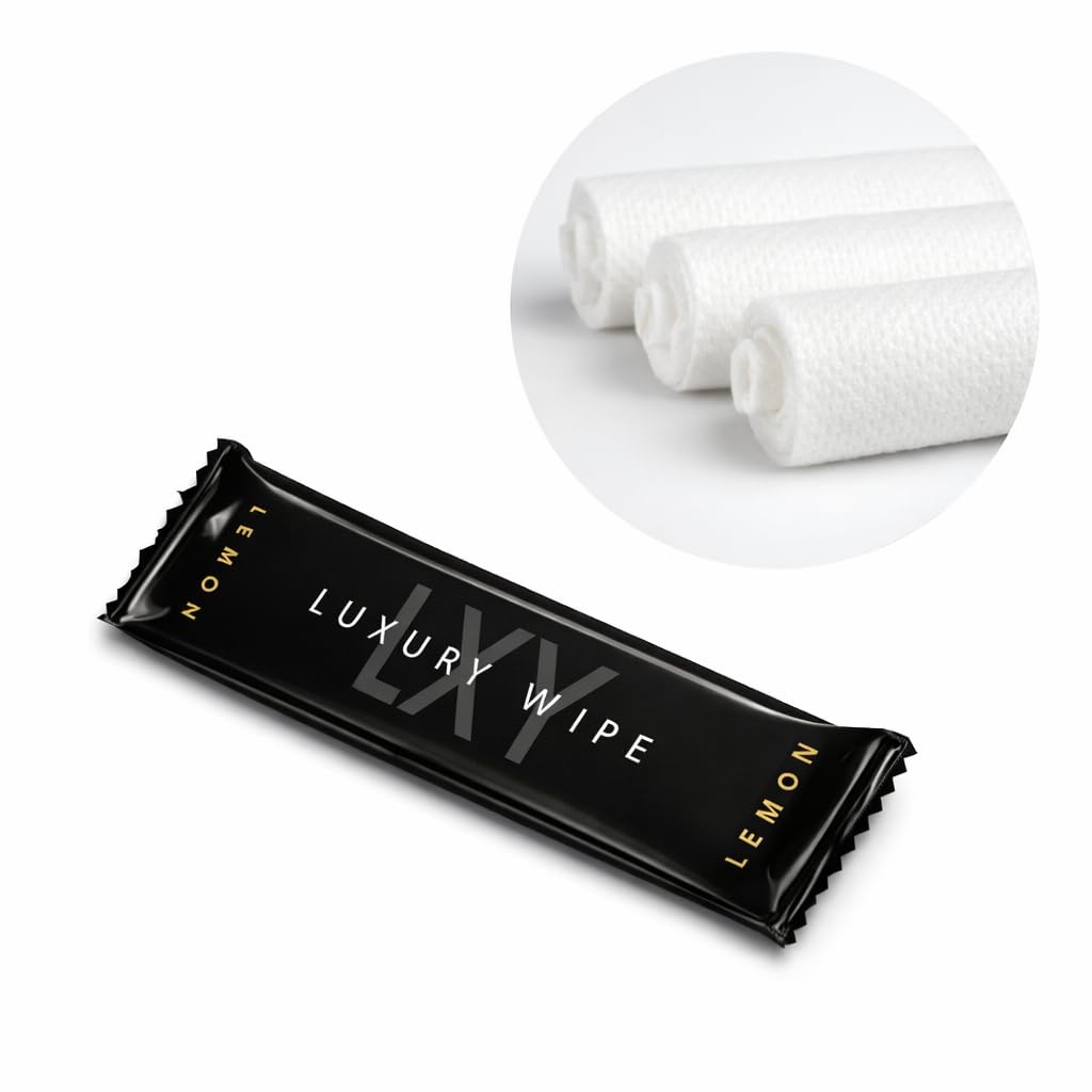 Lingettes citron humides - Boîte de 200 unités - Lingettes rafraîchissantes pour mains