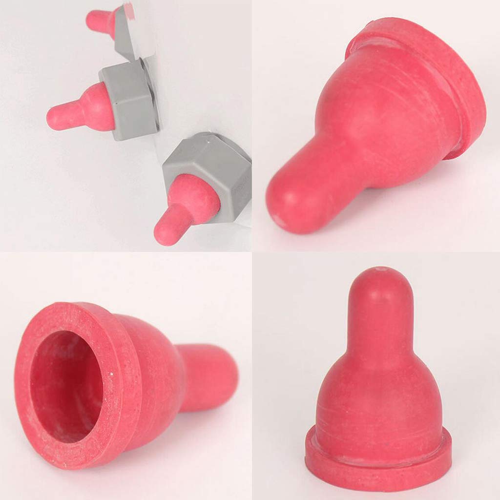 Milageto 2X Bouteille de Lait de Chèvre en Caoutchouc Alimentation Tétine Pression Veau Lait Mamelon de Bouteille