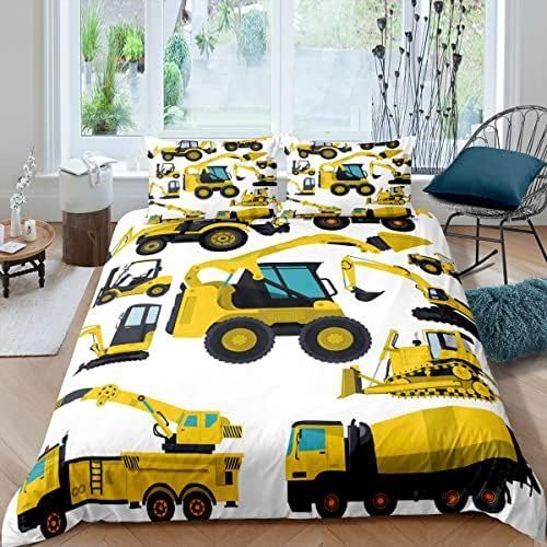 Housse de couette tracteur 220x240 anti-plis en microfibre douce