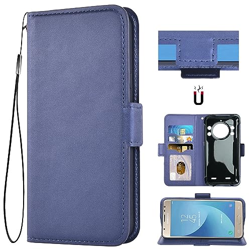 Custodia Flip In Pelle PU Bicolore Con Portafoglio E Supporto Per Cubot Note 50 - Nero - 2