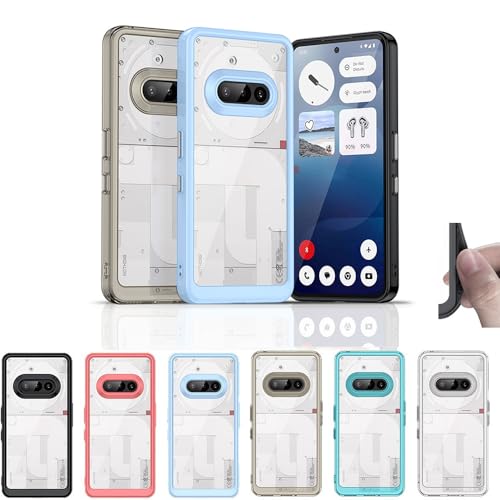 Nothing Phone (3a) �P�[�X TPU ���� �ی�P�[�X �n�[�h�P�[�X �Ռ��z�� �X�g���b�v�z�[�� �l�C �V���R�� �y�� DIY �\�t�g �h�� TPU�X�}�z�J�o�[ (�O���[, Nothing Phone (3a))