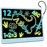 【Écran 80% Plus Lumineux & Fonctions Intuitives】Profitez d’une expérience d’écriture et de dessin transformée : l’écran est 80% plus lumineux, pour des tracés plus vifs et un confort visuel optimal. Le bouton de verrouillage protège les créations, et la touche d’effacement nettoie l’écran en une seconde. Simple, rapide, adapté aux petites mains.