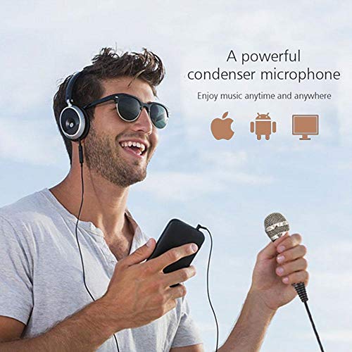 Micrófono de condensador PC para grabar audio limpio con jack 3.5mm 3