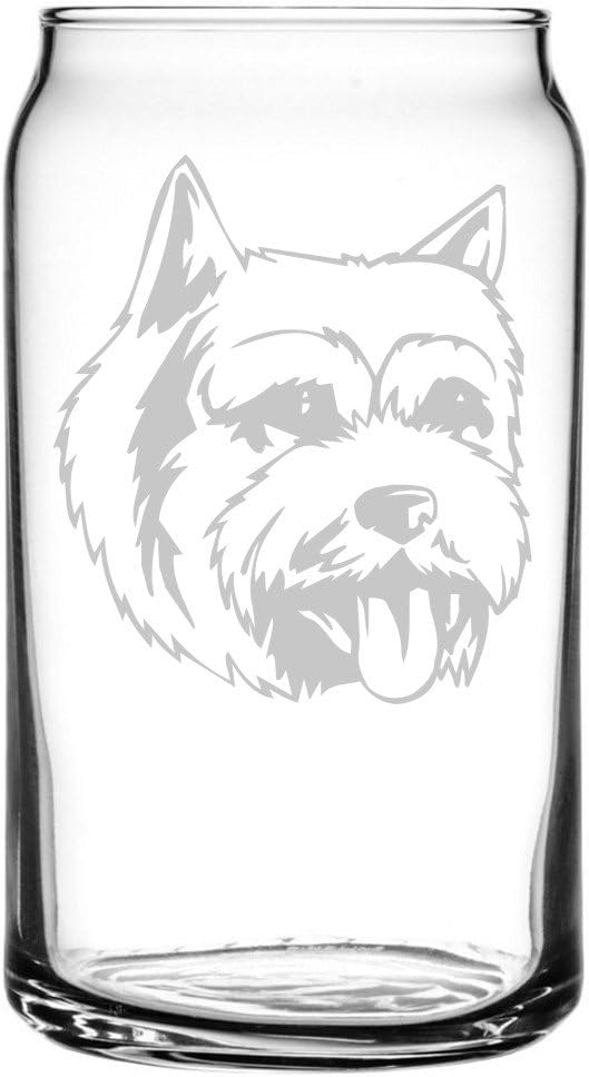 Norwich Terrier Dog Personalized Custom Etched All Purpose 16oz Can Glass