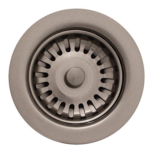Whitehaus RNW35L-BN 3-1/2-Inch Basket Strainer for Deep Fireclay Applications, Brushed Nickel Whitehaus RNW35L-BN 3-1/2-Inch Basket Strainer for Deep Fireclay Applications, Brushed Nickel