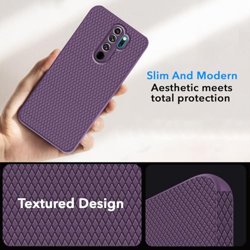 Image of Jkobi Back Cover Case for Xiaomi Mi Redmi Note 8 Pro (Liquid Silicone | Side Grip | Camera Protection)