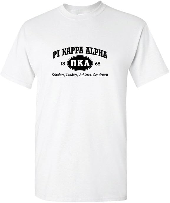 VictoryStore Apparel - Pi Kappa Alpha, Oval Greek Letters Standard T-Shirt