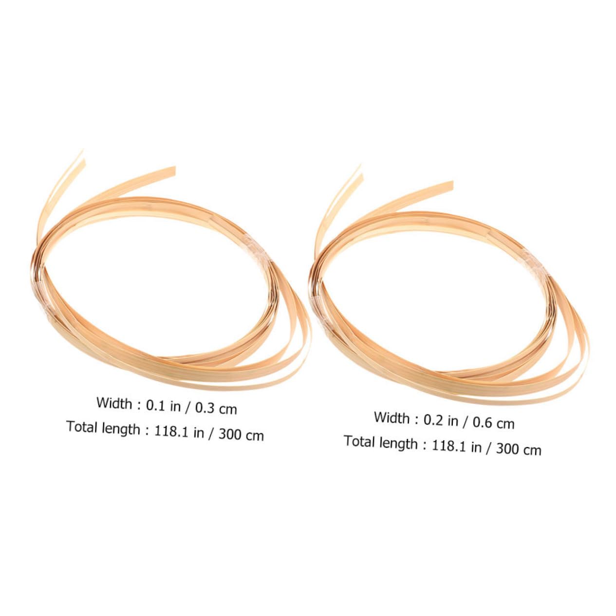 Housoutil DIY Weaving Strips 2 Bundles 6m Handmade Reed Decorative for Baskets Home Decor