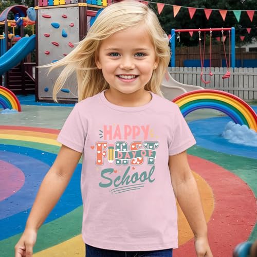 Happy First Day of School Shirt Boys Girls Preschool Tshirt Little Kids 2025 Back to School Gift Tee2