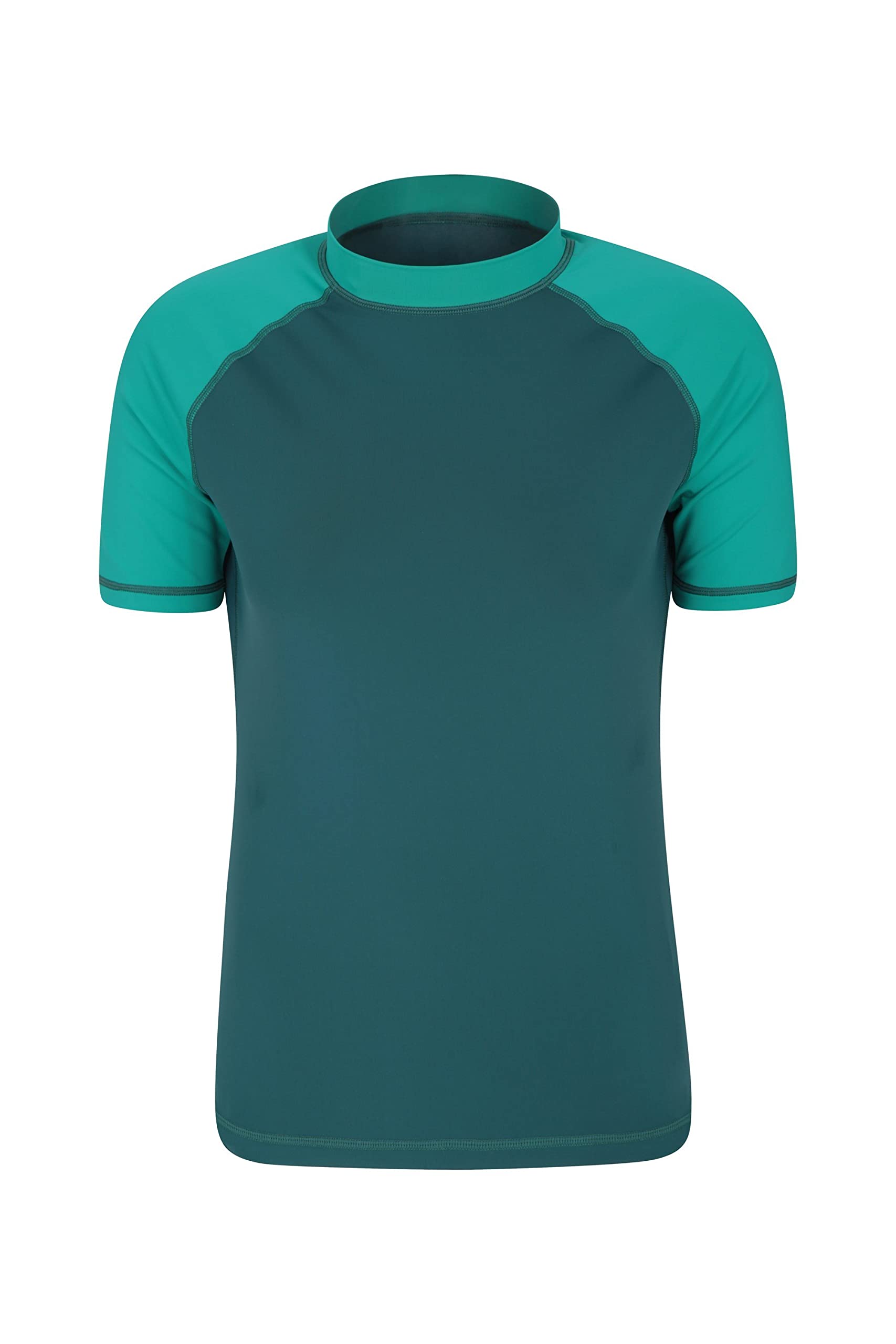 Mountain Warehouse Women's Dark Teal Short Sleeves Uv Rash Vest - Upf50+ Sun Protection Rash Guard, Quick Dry, Flat Seams Top - For Summer Swimming, Beach & Under A Wetsuit 14