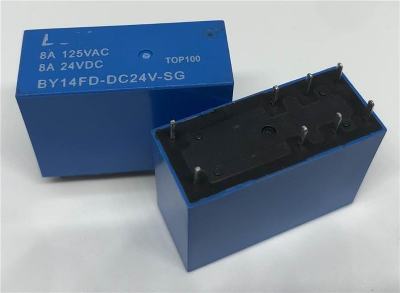Relé 8 pines BY14FD-DC24V-SG 14F-2C-24V componente electrónico conmutador CC 2