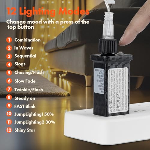 Twinkle Star 43249-64110 300 Led Curtain String Lights thumb #3