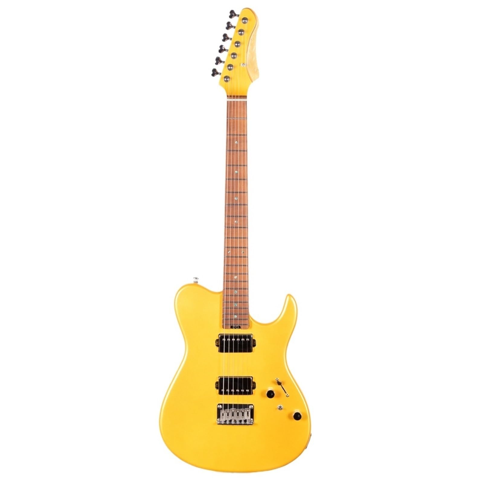 Chitarra Elettrica Per Pratica Set Chitarra Elettrica Jazz A 6 Corde E 22 Tasti(Gold)