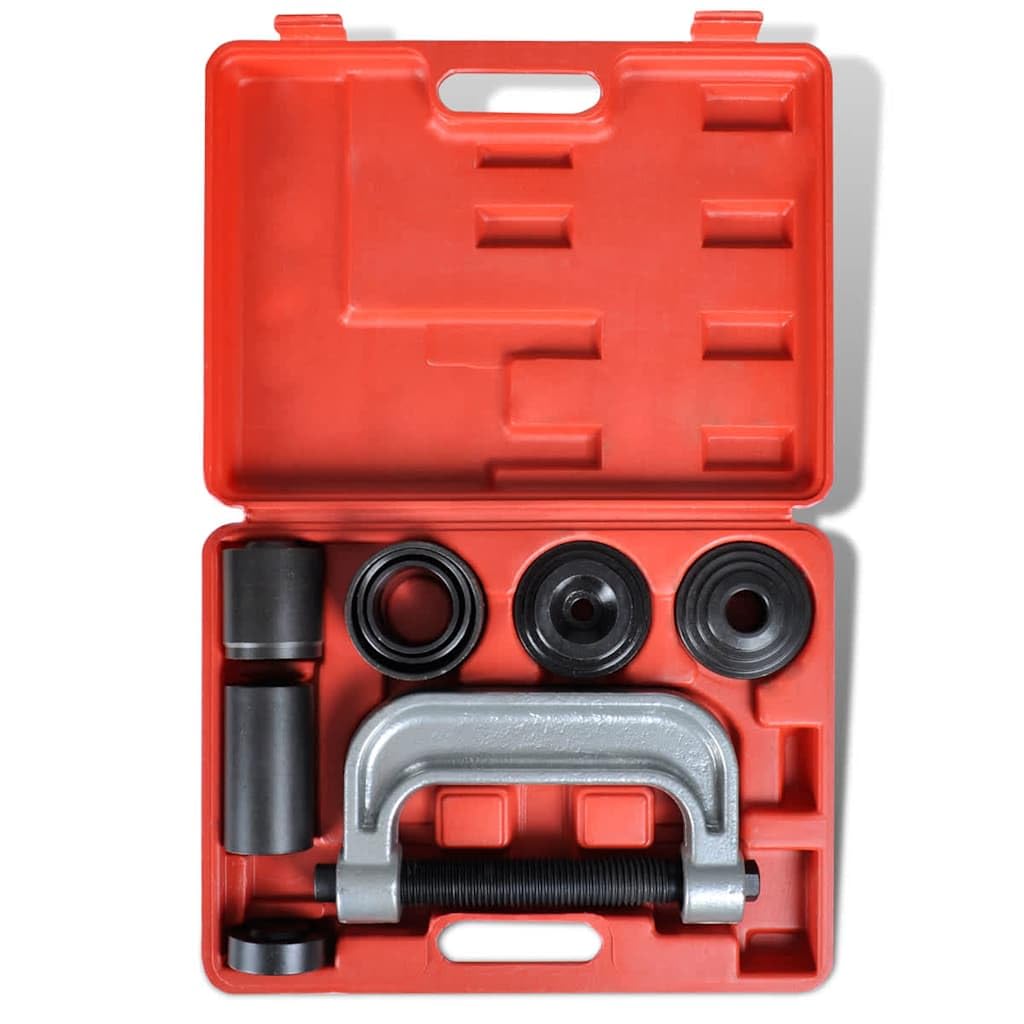Kit di servizio per giunti sferici 4 in 1, in acciaio, con pressa per telaio a C, tubi di fissaggio e adattatori per veicoli da 1/2 e 3/4 tonnellate dal 1967, ideale per la riparazione