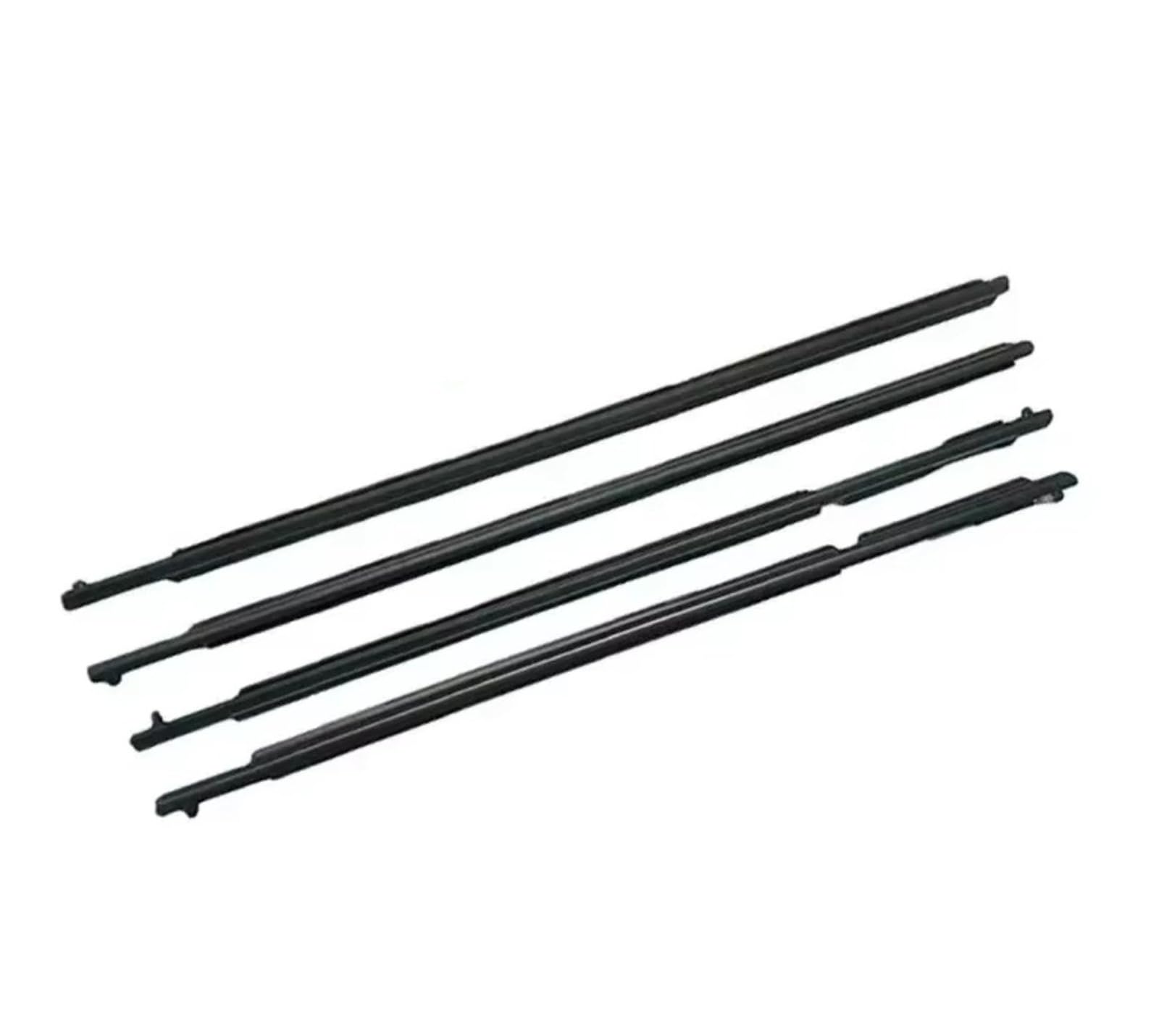 Pbqenxb Black For Toyota For 4Runner 75711-35011 2009-2020 Glass Protector Weatherstrip Seal Laminate Outside 4 Pieces Windows Rubber Outer Window Weatherstrip(Black)