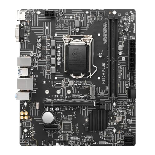 Carte mère LGA 1200 MSI H510M Plus idéale pour monter un PC de télétravail silencieux