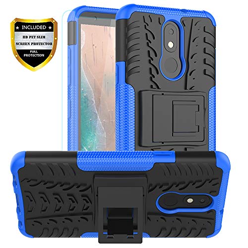 PUSHIMEI LG Aristo 4 Plus case with HD Screen Protector,LG Neon Plus/Tribute Royal/Prime2/Escape