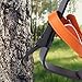 VEVOR Tree Climbing Spikes Set, 1 Pair Alloy Steel Climbing Spurs with Safety Rope and Safety Harness, 350lbs Load Capacity Tree Climbing Gear, Arborist Equipment for Climbers, Fruit Picking, Orange