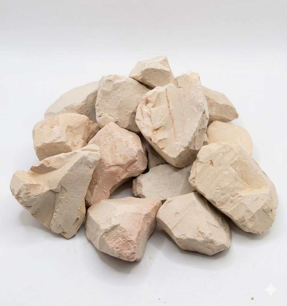 Kaolin Blanc Collant, Argile Naturelle, 500 g