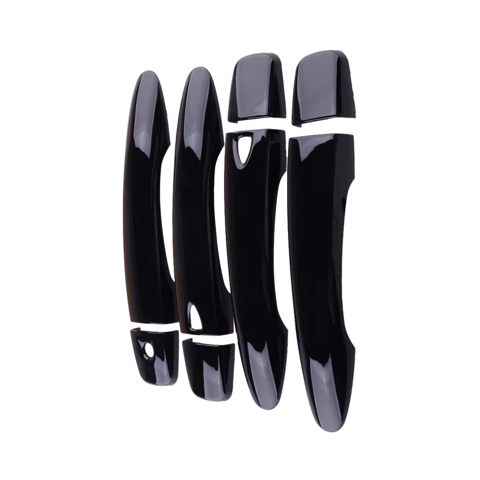 Jjrfvbgt One Color Door Handle Trim Compatible With Nissan For Rogue 2014-2019 For Qashqai 2016-2019 Abs Cover Decor Black Car Exterior Door Handle Housing