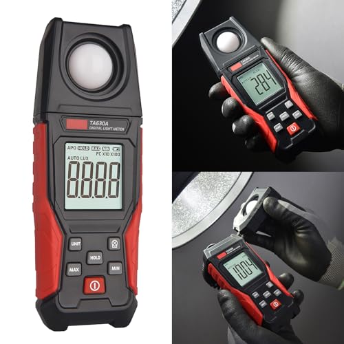 Digital Photometer Luxmeter with Extension Sensor Lightmeter Illuminometer Testing for Photography Lighting Engineering Light Intensity Meter Scientific Research Instrument Uv Irradiance Tester Plant