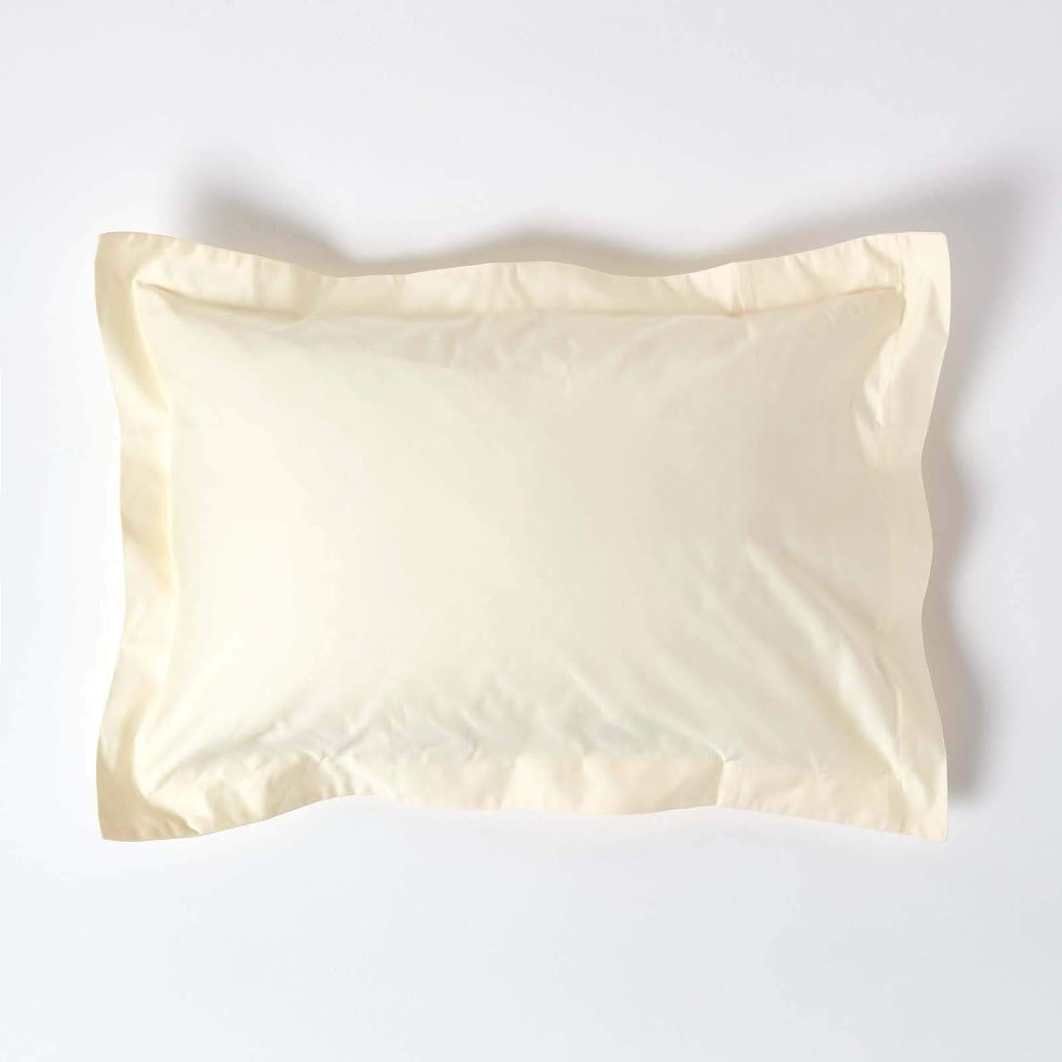 Homescapes Cream 1000 Thread Count Egyptian Cotton Oxford Size Pillowcase Pack Of 2