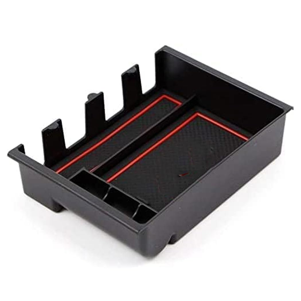 HerfsT Car Centre Console Storage Box for Mazda 3 Axela 2013-2018, Armrest Storage Box Organiser Tray Glove Box Organizer Tray Accessories