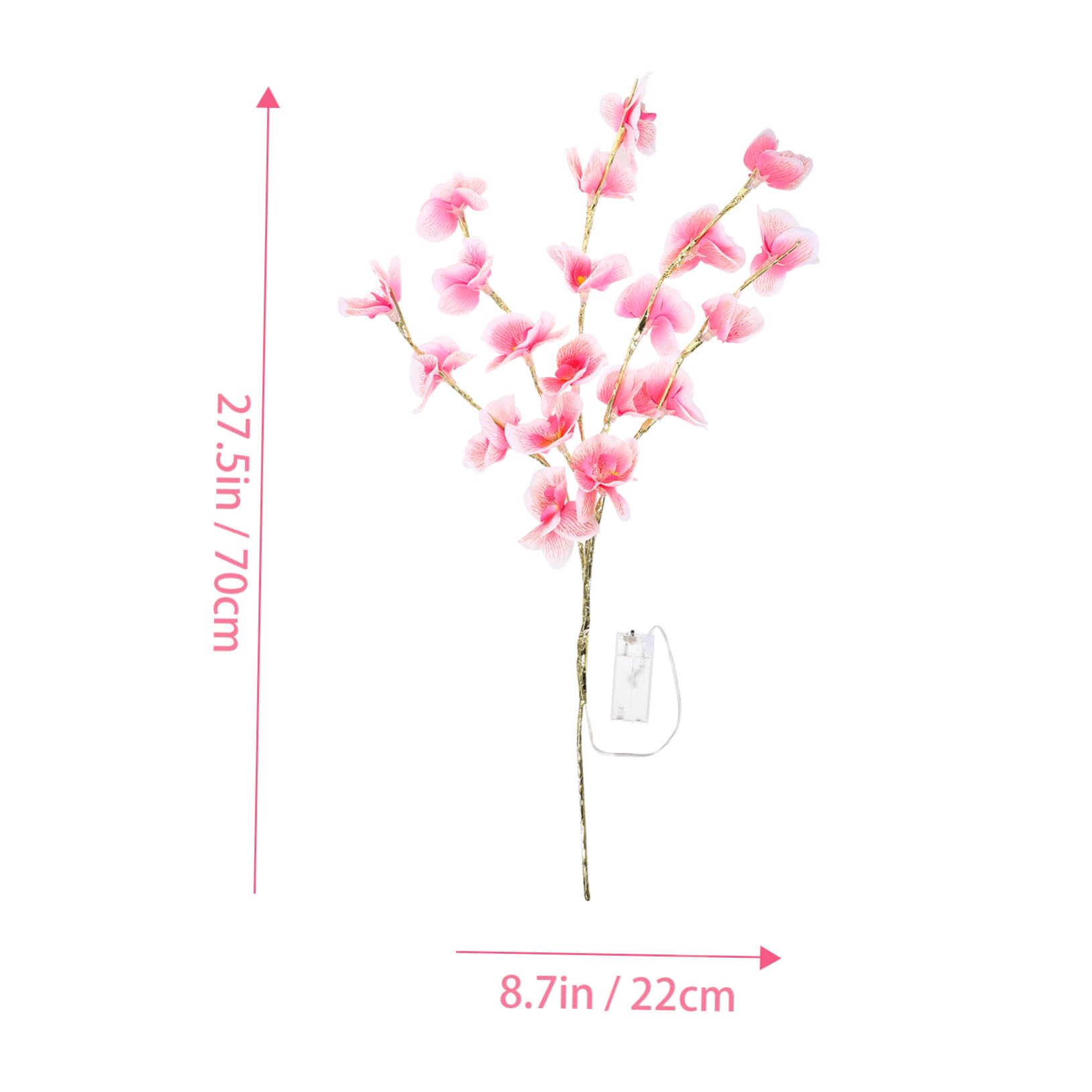 Healifty Creative LED Phalaenopsis Branches Light DIY Flower Light for Decor Elegant Night Lamp with Warm Glow for Home Bedroom and Festival Decorations