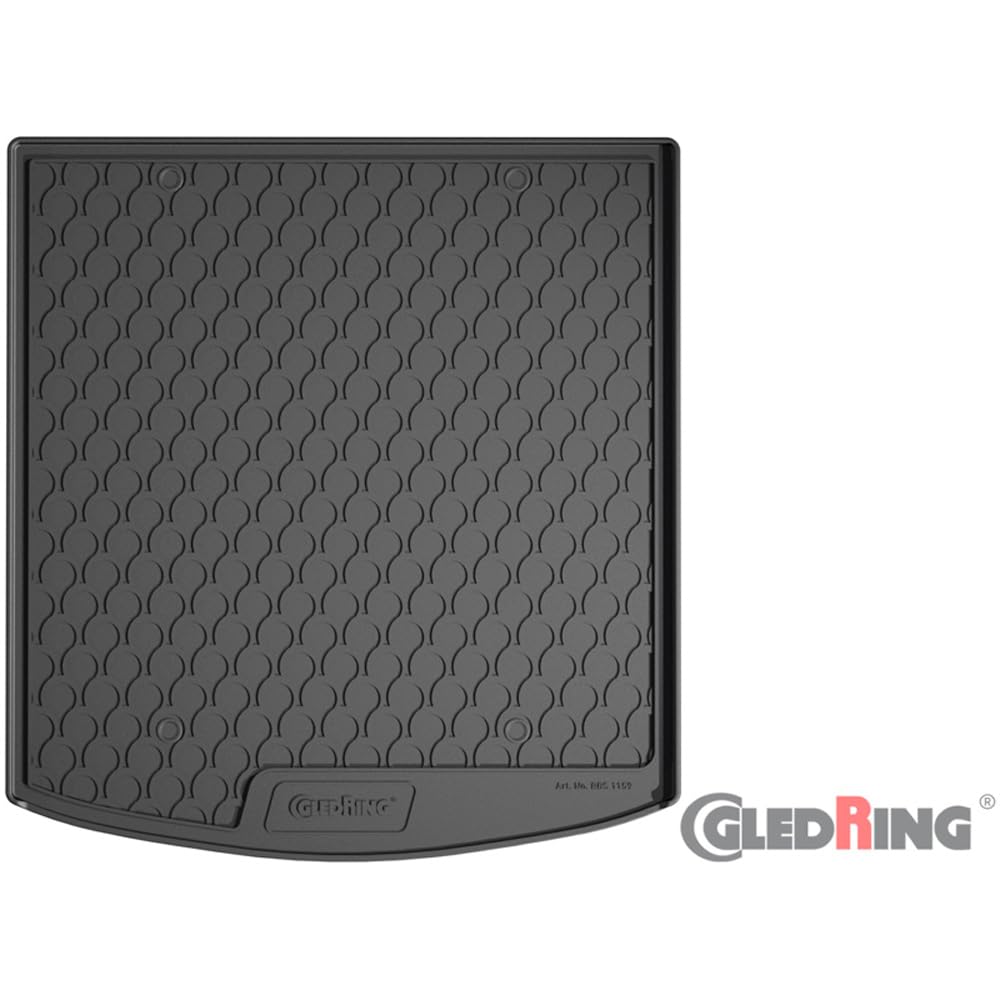 Gledring Tappeto Bagagliaio in Rubbasol (Gomma) Compatibile con Toyota Corolla Touring Sports Hybrid 2019- (Piano di carico Alto variabile)
