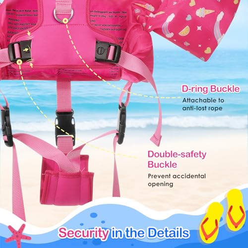 Image of MoKo Toddler Arm Floaties 20-50lbs, Swim Vest Water Wings for Kids Pool