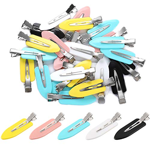 40 Pieces No Bend Hair Clips, Makeup Hair Clips for Bangs, No Crease Flat Hair Clips for Women and Girls