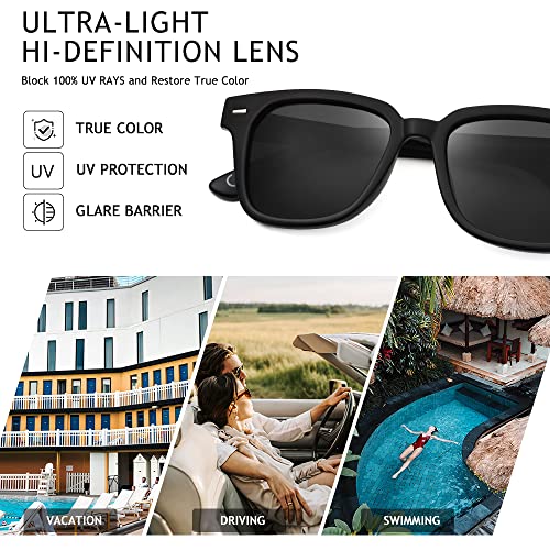 Square Sunglasses For Men Plastic Lightweight Frame Polarized Lens For Driving Sports4