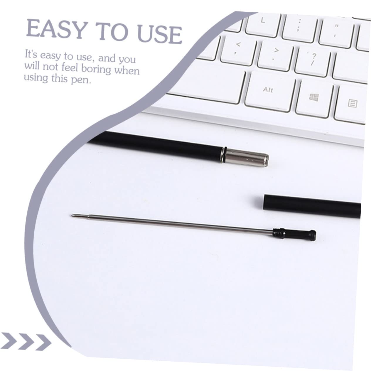 Ciieeo 24pièces Stylos à Bille Métal Lot De Stylos Légers Multi-fonctions Pour Étudiants Et Fournitures De Bureau Couleurs Assorties