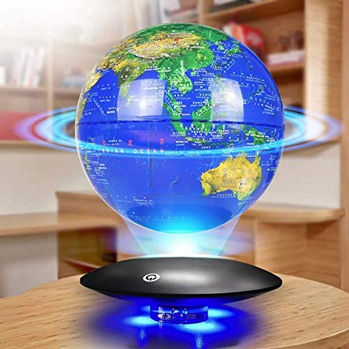Preisvergleich Produktbild NOOYC Nachtlicht Entspannung Geschenke, Magnetic Geschenke Levitate Globe suspendiert Beleuchtung für Kinder Raum-Dekor-Lampen-Beleuchtung,map_8 inches