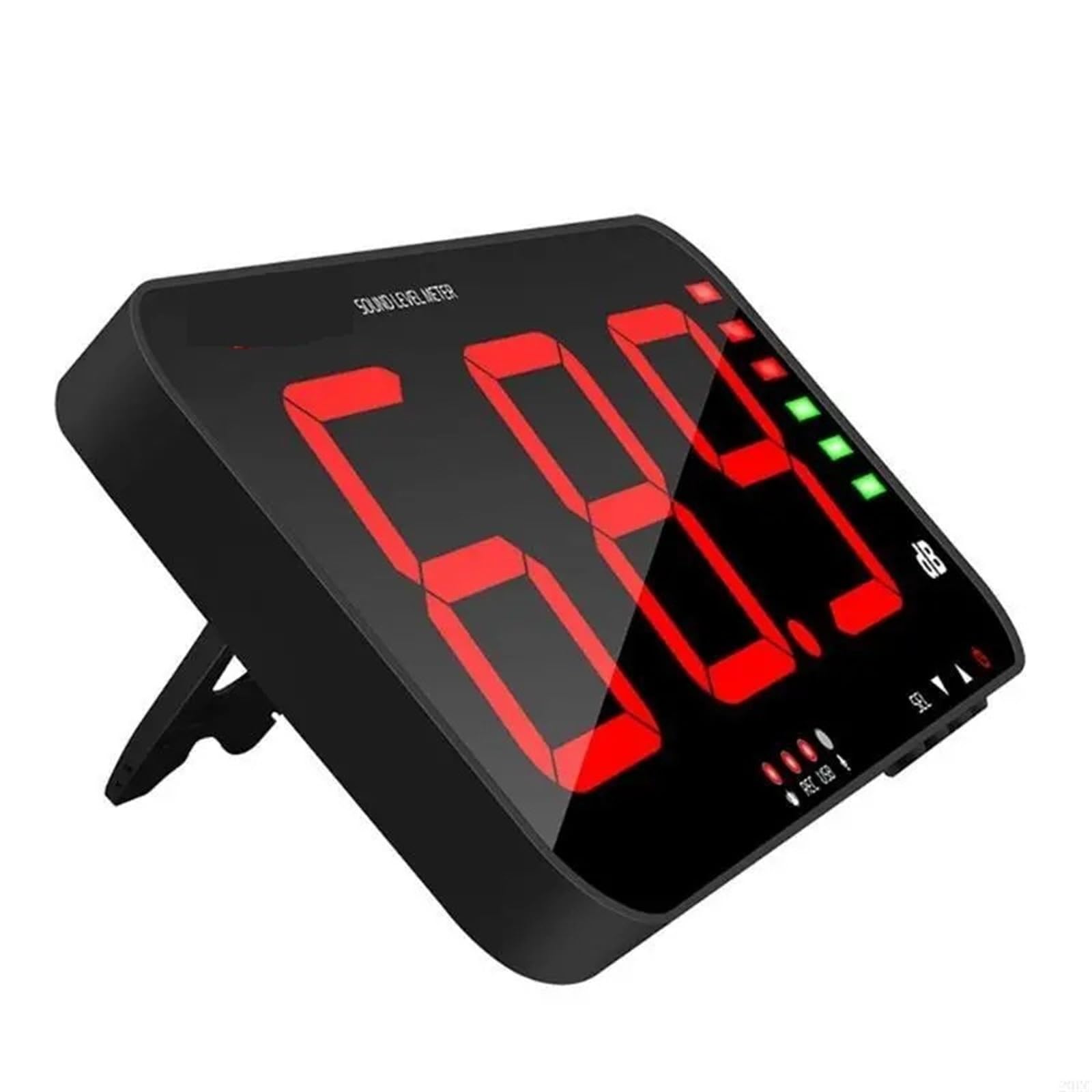Edede One Color Decibel Meter, Lcd Digital Sound Level Meter Noise Measuring Noise Decibel Monitoring Tester