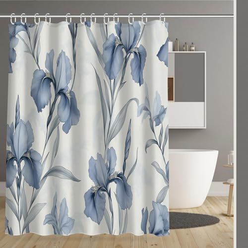Rideau douche 180x200cm étanche en polyester pour éviter les inondations - 2